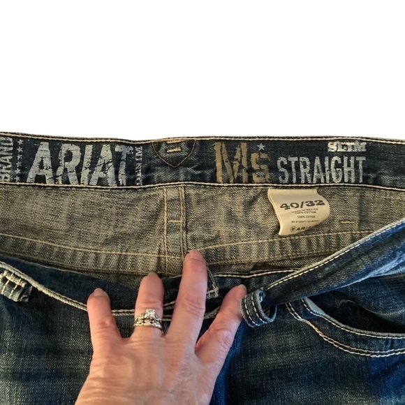 Ariat Medium Wash M5 Slim Straight Jeans - Picture 11 of 15